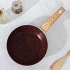 Сковорода Magistro Natural. Brown, d=20 см, ручка soft-touch, антипригарное покрытие, индукция, кованый алюминий, коричневая - Фото 2