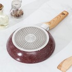 Сковорода Magistro Natural. Brown, d=20 см, ручка soft-touch, антипригарное покрытие, индукция, кованый алюминий, коричневая - Фото 3