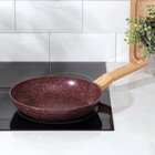 Сковорода Magistro Natural. Brown, d=24 см, ручка soft-touch, антипригарное покрытие, индукция, кованый алюминий, коричневая - Фото 6