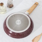 Сковорода Magistro Natural. Brown, d=26 см, ручка soft-touch, антипригарное покрытие, индукция, кованый алюминий, коричневая - Фото 3