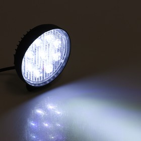 Противотуманная фара, 12 В, 9 LED, IP67, 27 Вт, 1890 Лм, 5000 К, направленный свет