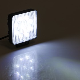 Противотуманная фара, 12 В, 9 LED, IP67, 27 Вт, 1890 Лм, 5000 К, направленный свет