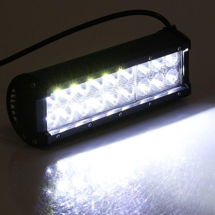 Противотуманная фара, 12В 18 LED, IP67, 54 Вт, 6000 К, направленный свет - фото 1906972682