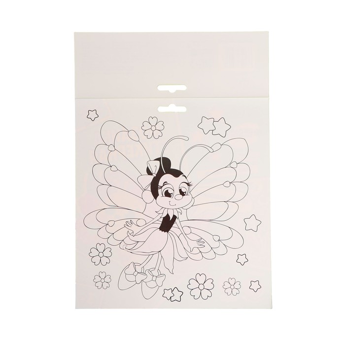 Мозаика стикерная форменная «Милая бабочка». Набор для творчества - фото 1889320520