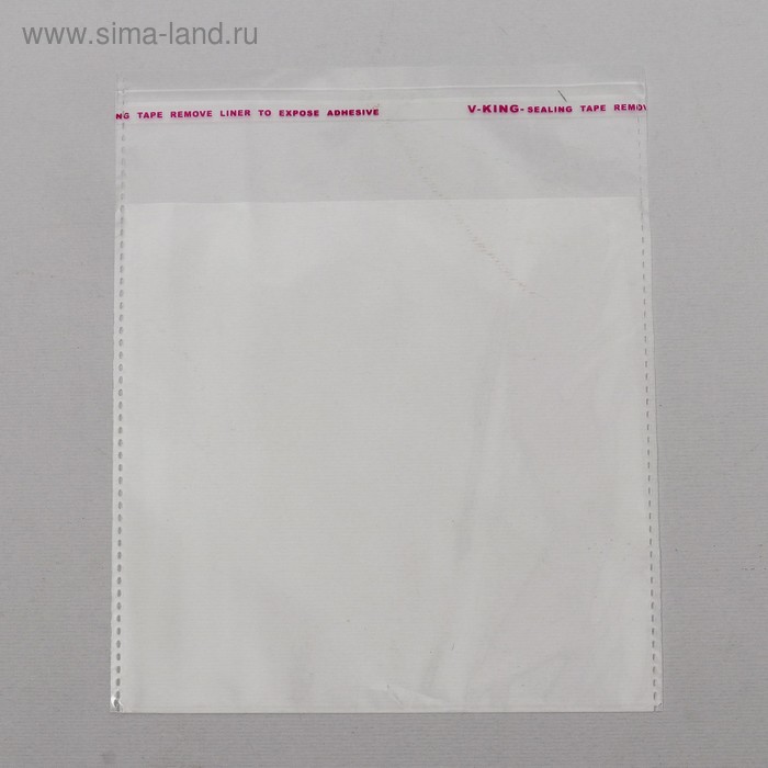 Пакет БОПП с клеевым клапаном 12 х 12/4 см, 25 мкм - Фото 1