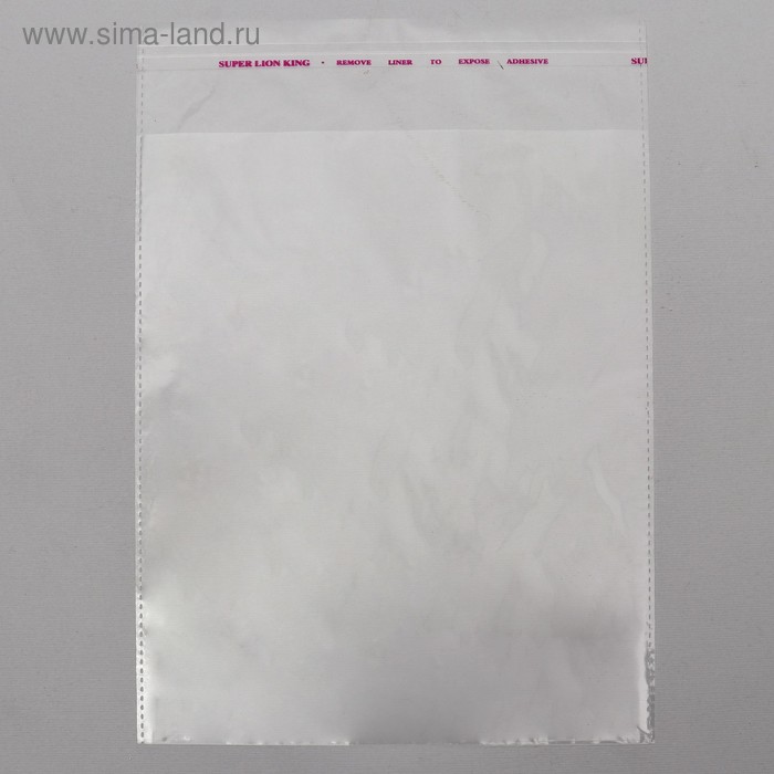 Пакет БОПП с клеевым клапаном 12 х 16/4 см, 25 мкм - Фото 1