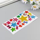 Наклейка пластик голография "Звёзды" МИКС 13х6,5 см - Фото 2