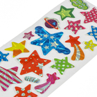 Наклейка пластик голография "Звёзды" МИКС 13х6,5 см - Фото 4