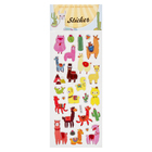 Наклейка пластик "Ламы и кактусы" МИКС 30х11 см - Фото 2