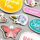 Наклейка картон "Птицы и бабочки" 28х14 см - Фото 4