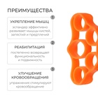 Эспандер для пальцев ONLYTOP, 5 кг, цвета МИКС - Фото 2