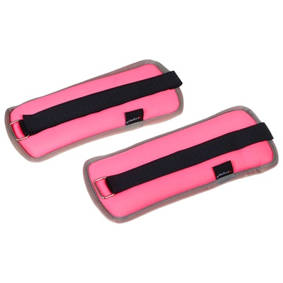 Утяжелители неопреновые ONLYTOP, 2 шт.×0.5 кг, розовые