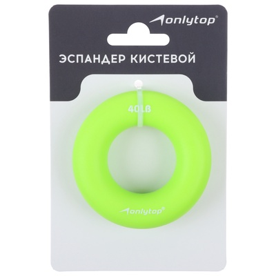 Эспандер кистевой ONLYTOP, 20 кг, зелёный