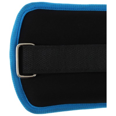 Утяжелители неопреновые ONLYTOP, 2 шт.×0.5 кг, чёрные, голубые
