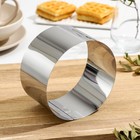 Форма для выпечки и выкладки, d=14 см, h=8 см, нержавеющая сталь - Фото 2