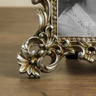 Фоторамка полистоун 10х15 см "Империя" состаренное серебро 28,5х21 см - фото 20892824