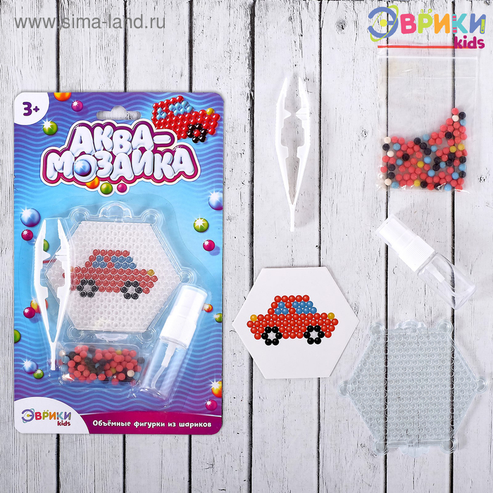 Аквамозаика для детей «Машинка» - Фото 1