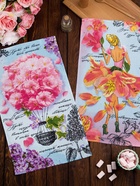 Полотенце кухонное Доляна «Волшебная весна» 34×60 см, рогожка, 100% хлопок, 160 г/м² - Фото 8