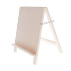 Мольберт настольный «Хлопушка», 500×450×300 мм, односторонний, неокрашенное дерево, Calligrata - Фото 4