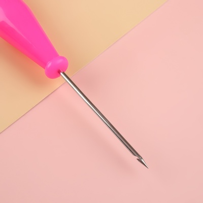 Шило швейное, с крючком, 13×2 см, МИКС