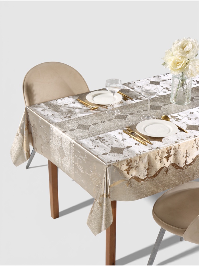 Клеёнка на стол «Ромбики», на тканевой основе, рулон 20 м, ширина 137 см, толщина 0.18 мм - Фото 1