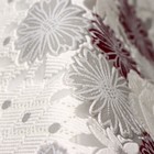 Клеёнка на стол «Цветы на белом», ширина 137 см, рулон 20 метров, толщина 0,3 мм - Фото 4