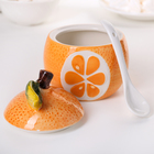 Сахарница с ложкой «Апельсин», 300 мл - Фото 2