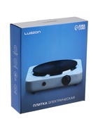 Плитка электрическая Luazon LHP-002, 1 конфорка, 1000 Вт, нагреватель диск, чёрная - фото 51852778