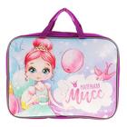 Папка с ручками текстильная, А4, 330 х 260 х 70 мм, Calligrata, «Маленькая мисс» - Фото 6