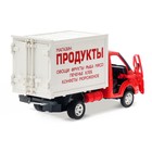 Грузовик механический «Продукты», свет и звук, в пакете - фото 24090877
