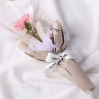 Фетр для декора и флористики, ламинированный, "Многоточие", белый, с оттенком розового, лист 1шт., 52 х 30 см - Фото 4