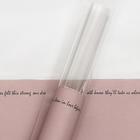 Фетр ламинированный "Письмена", цвет пыльно-розовый, 52 х 30 см - Фото 1