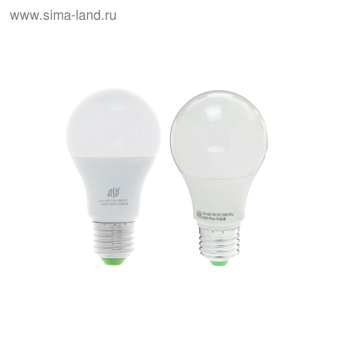 УЦЕНКА Лампа светодиодная ASD, Е27, 11 Вт, 160-260 В, 4000 К - Фото 1