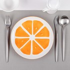 Тарелка кераическая «Апельсин», d=20 см, цвет оранжевый - Фото 1