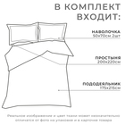 Постельное бельё Этель 2 сп Shine bright 175 х 215 см, 200 х 220 см, 50 х 70 см - 2 шт - Фото 2