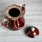 Чайник для заварки "Ажур", коричневый, керамика, 0.6 л - Фото 4