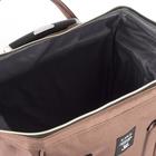 Сумка-рюкзак 2 в 1 на колёсах 18", отдел на молнии, наружный карман, цвет коричневый - фото 8437822