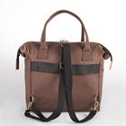 Сумка-рюкзак 2 в 1 на колёсах 18", отдел на молнии, наружный карман, цвет коричневый - Фото 10
