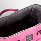 Сумка-рюкзак 2 в 1 на колёсах 18", отдел на молнии, наружный карман, цвет малиновый - Фото 11