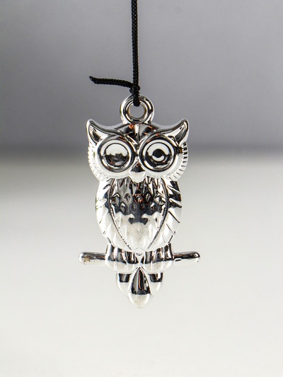 Музыка ветра металл, пластик "Филин на ветке" 5 трубок 60 см