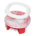 Горшок дорожный HandyPotty, с накладкой на унитаз, цвет коралловый - Фото 4