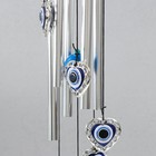 Музыка ветра «Сердечки от сглаза», металл, пластик, 5 трубок, глазки, 60 см - Фото 3