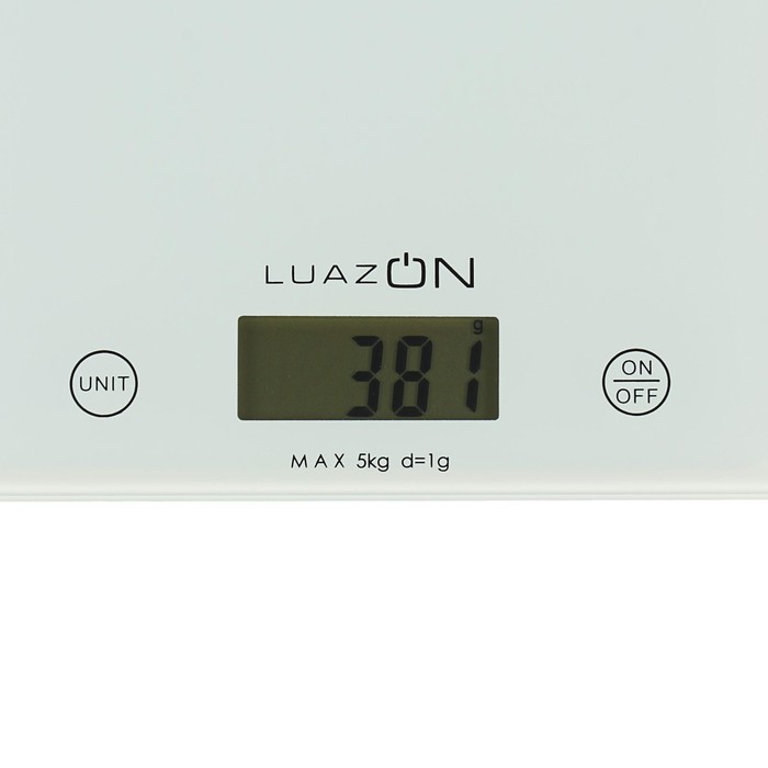 Весы кухонные Luazon LVK-702, электронные, до 7 кг, белые - фото 1889321239