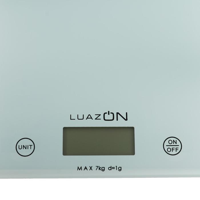 Весы кухонные Luazon LVK-702, электронные, до 7 кг, белые - фото 1908431256