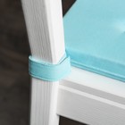 Комплект подушек для стула «Билли», размер 37 х 42 х 3 см - 2 шт, небесно - голубой - Фото 2