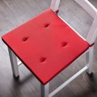 Комплект подушек для стула «Билли», размер 37 х 42 х 3 см - 2 шт, красный - фото 301480313
