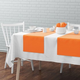 Комплект дорожек на стол «Билли», размер 40 х 150 см - 4 шт, оранжевый