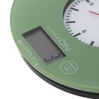 Весы кухонные Luazon LVK-703, электронные, до 5 кг, встроенные часы, цвет "хаки" - Фото 4