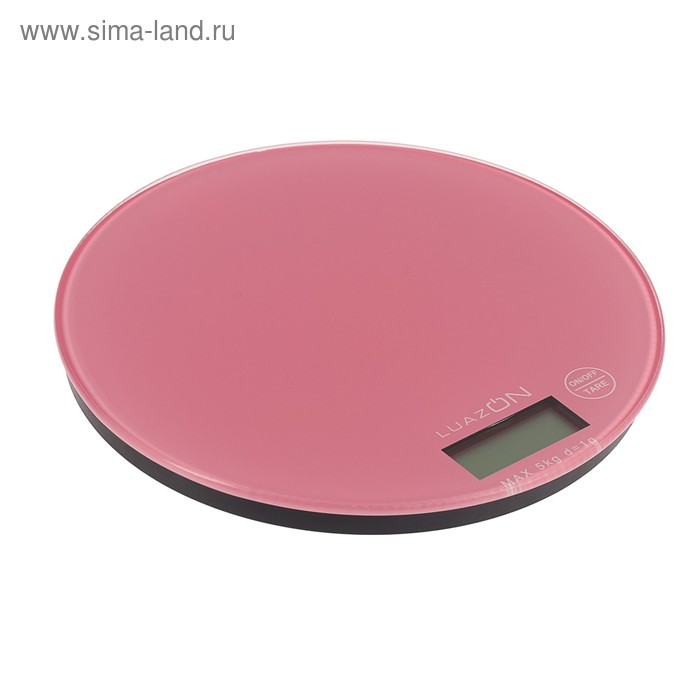 Весы кухонные Luazon LVK-701, электронные, до 5 кг, бледно-розовые - Фото 1