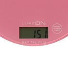 Весы кухонные Luazon LVK-701, электронные, до 5 кг, бледно-розовые - Фото 3